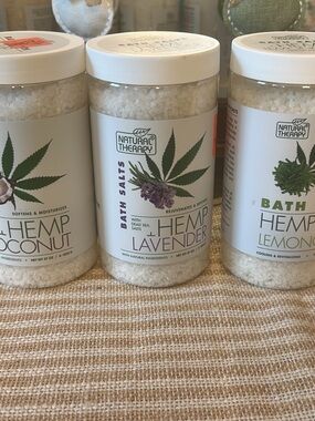 Hemp Lavender Bath Salts - White